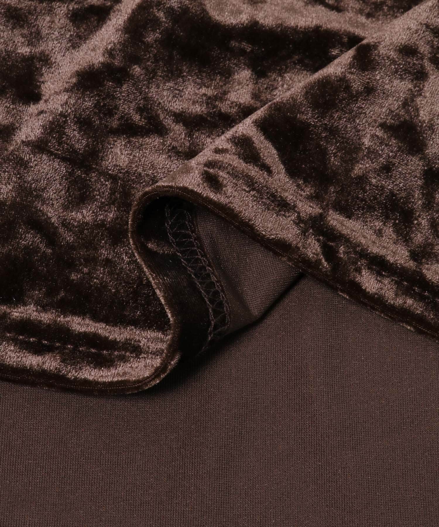 SENSE OF PLACE by URBAN RESEARCH「『洗濯可』フリルビスチェセットベロアトップ」|Tシャツ・カットソー|