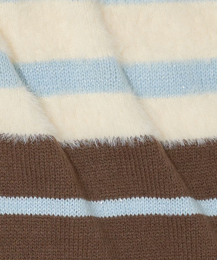 earth music&ecology「マルチボーダーコンパクトカーディガン」|カーディガン|