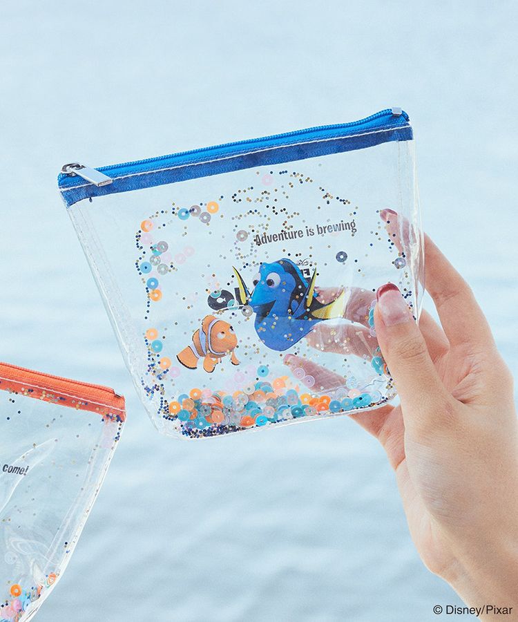 earth music&ecology「Finding Nemo/キラキラクリアポーチ」|ポーチ|Blue