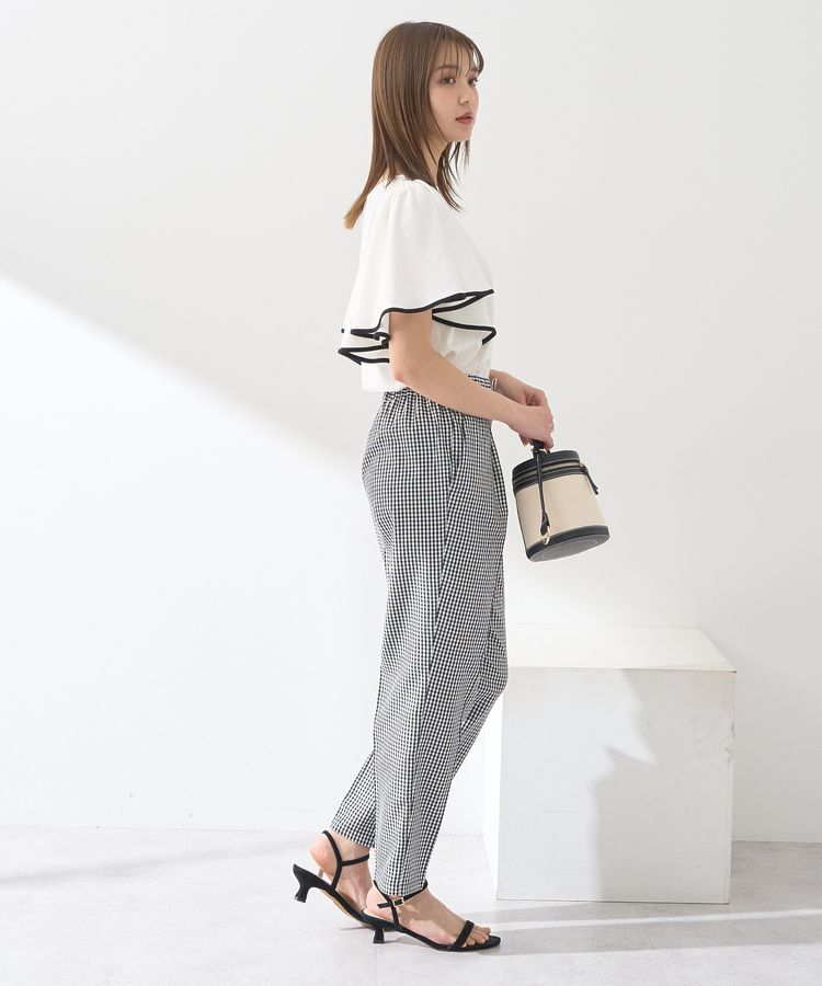 earth music&ecology「パイピングフレアスリーブカットソー」|Tシャツ・カットソー|