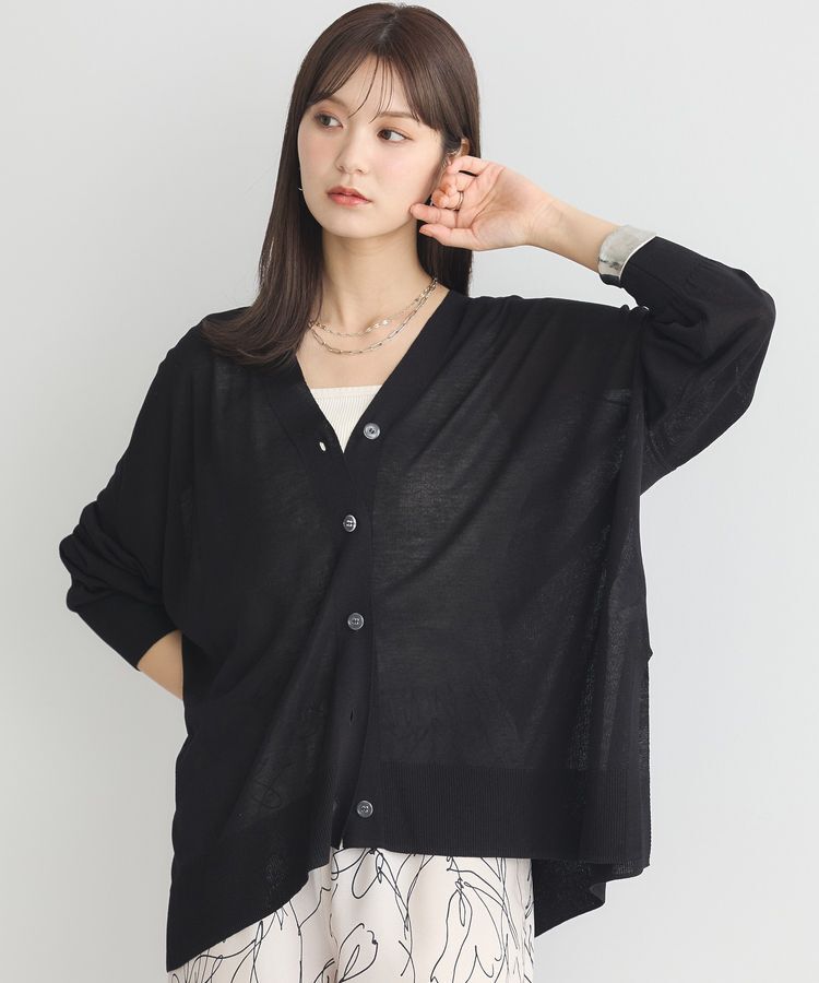 earth music&ecology「シアールーズカーディガン」|カーディガン|Black