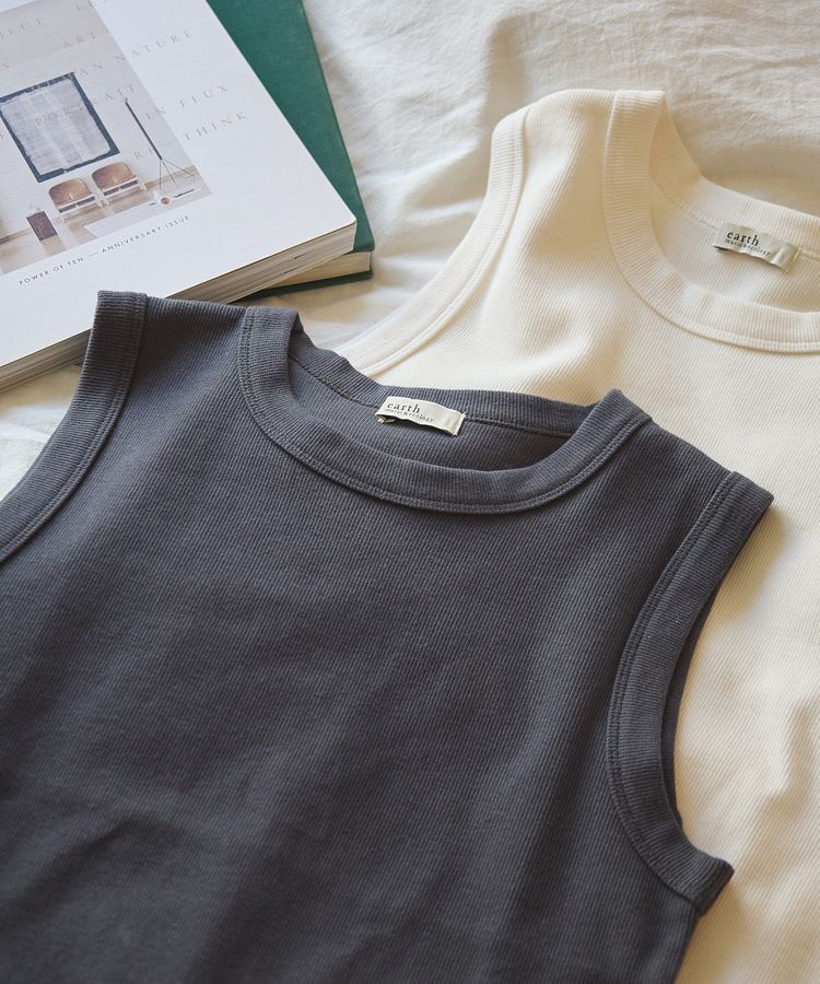earth music&ecology「リブタンクトップ」|キャミソール|