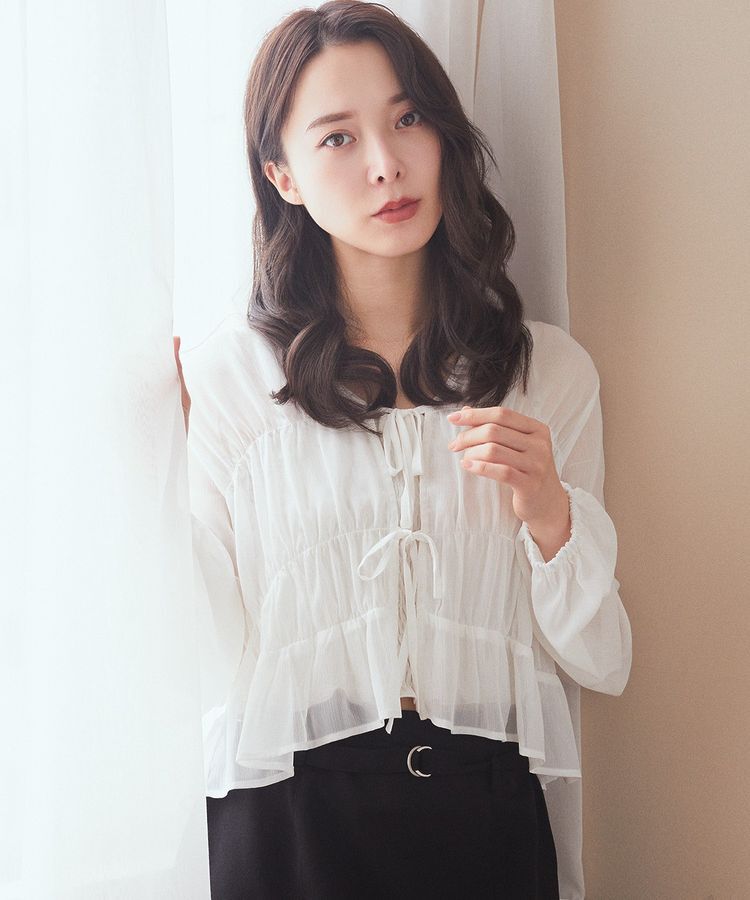 earth music&ecology「SET2点シアーシャーリングブラウス＋インナー」|シャツ・ブラウス|