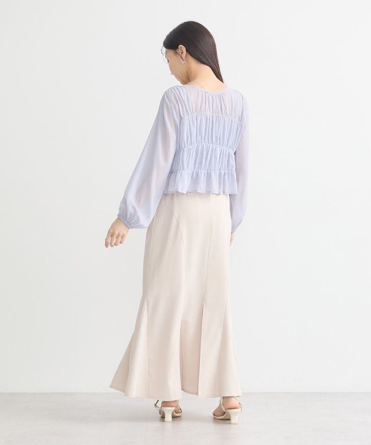 earth music&ecology「SET2点シアーシャーリングブラウス＋インナー」|シャツ・ブラウス|