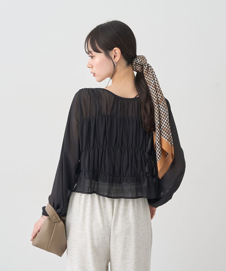 earth music&ecology「SET2点シアーシャーリングブラウス＋インナー」|シャツ・ブラウス|