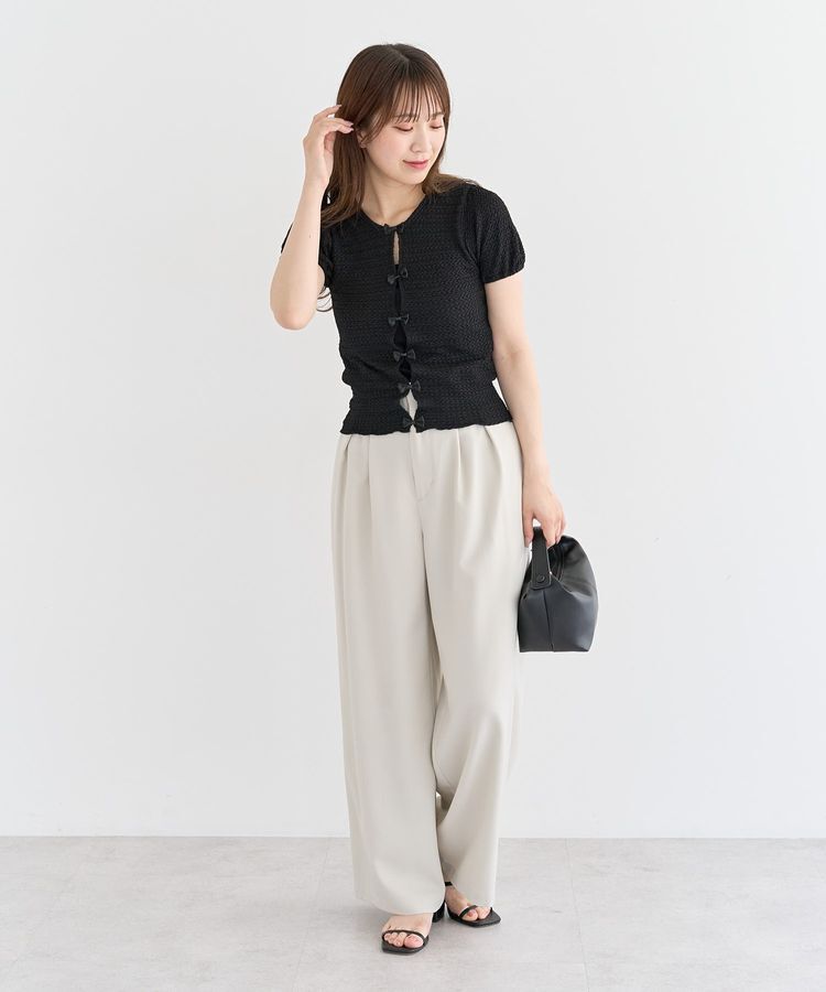 Green Parks「・swing by フロントリボンプルオーバー」|Tシャツ・カットソー|