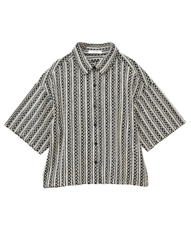 Green Parks「インド綿 衿付きレースシャツ」|シャツ・ブラウス|