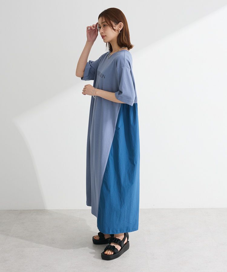 Green Parks「ナイロンドッキングロゴワンピース」|ワンピース|