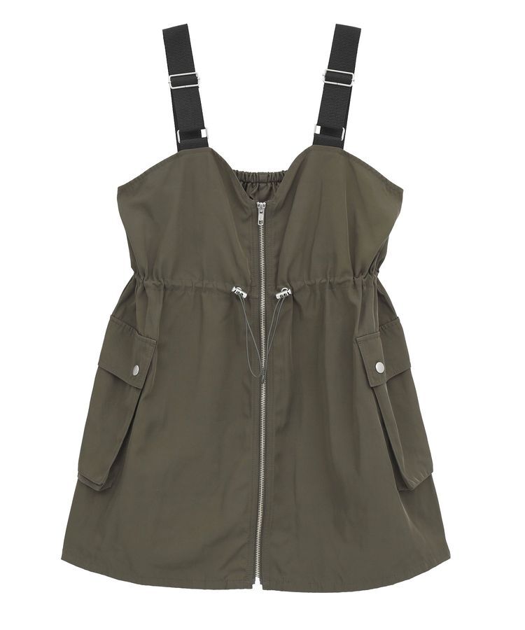 Green Parks「・SUGAR SPOON ミリタリーキャミチュニック」|ベスト・ジレ|