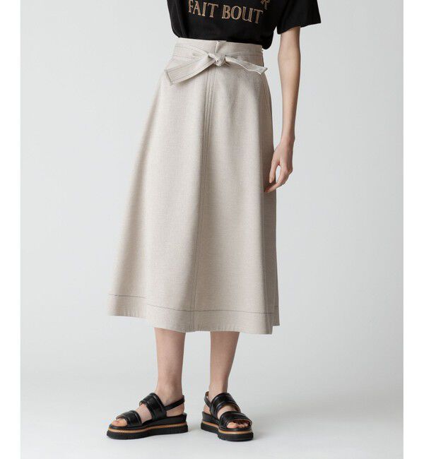 allureville「リノツイルステッチフレアースカート」|フレア|