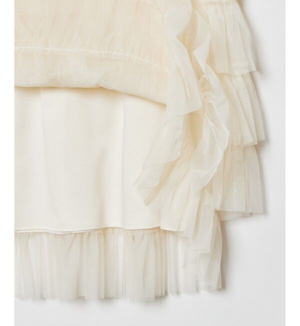 LOULOU WILLOUGHBY「【LOULOU WILLOUGHBY】ティアードチュールスカート」|スカート|