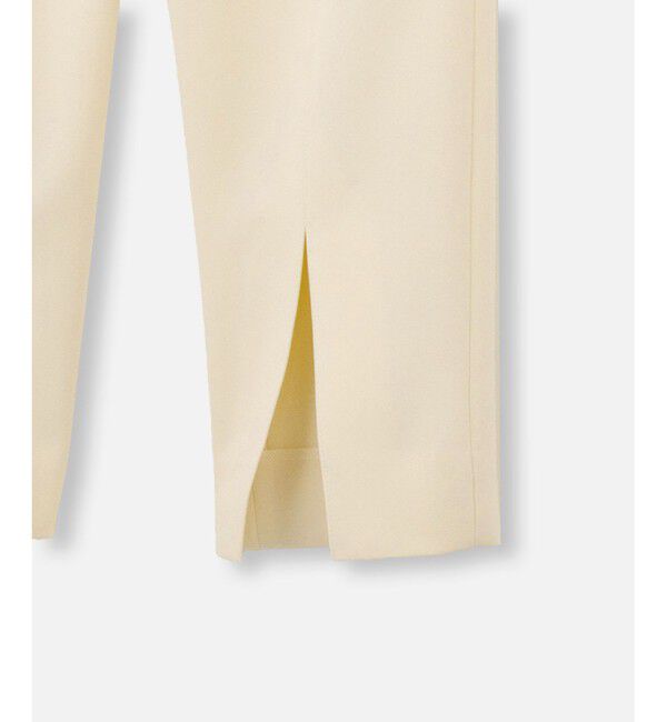 LOULOU WILLOUGHBY「【LOULOU WILLOUGHBY】ダブルクロスバックスリットパンツ」|チノ|