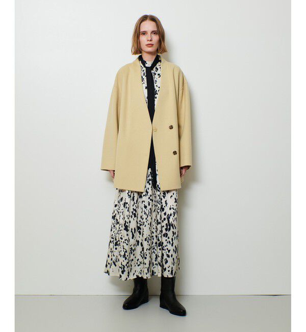 allureville「OFFICINAプリーツフレアワンピース」|ワンピース|