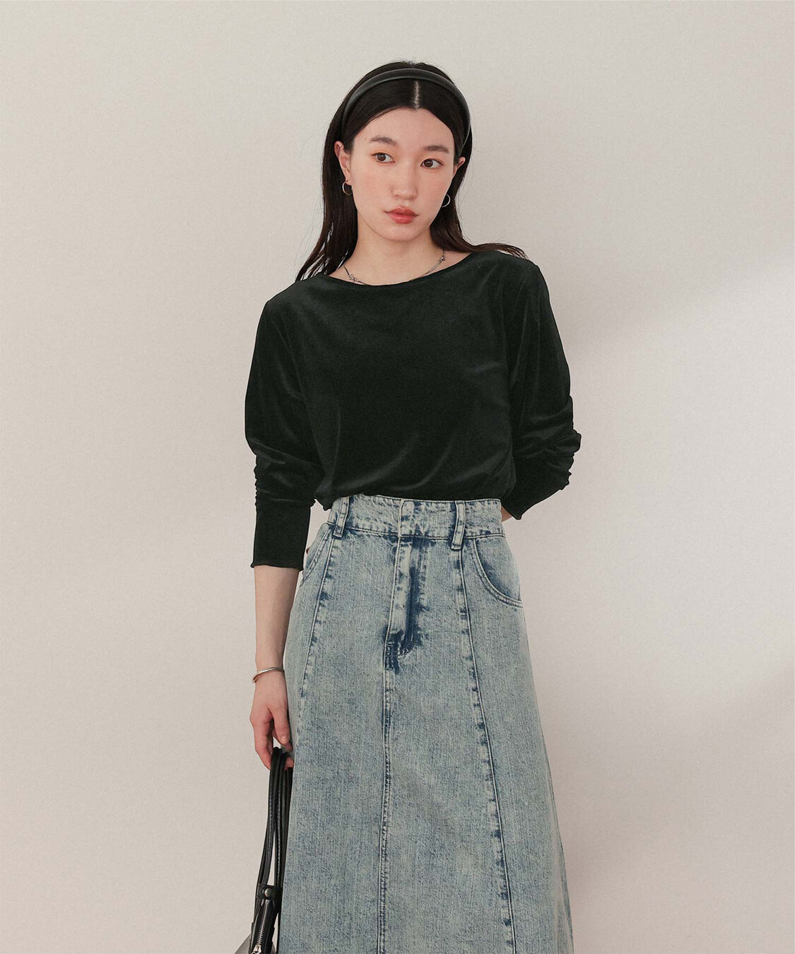 titivate「シアーベロアロングTシャツ」|Tシャツ・カットソー|