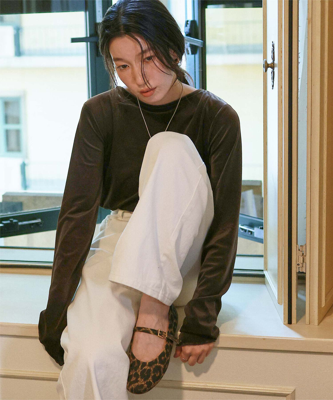 titivate「シアーベロアロングTシャツ」|Tシャツ・カットソー|