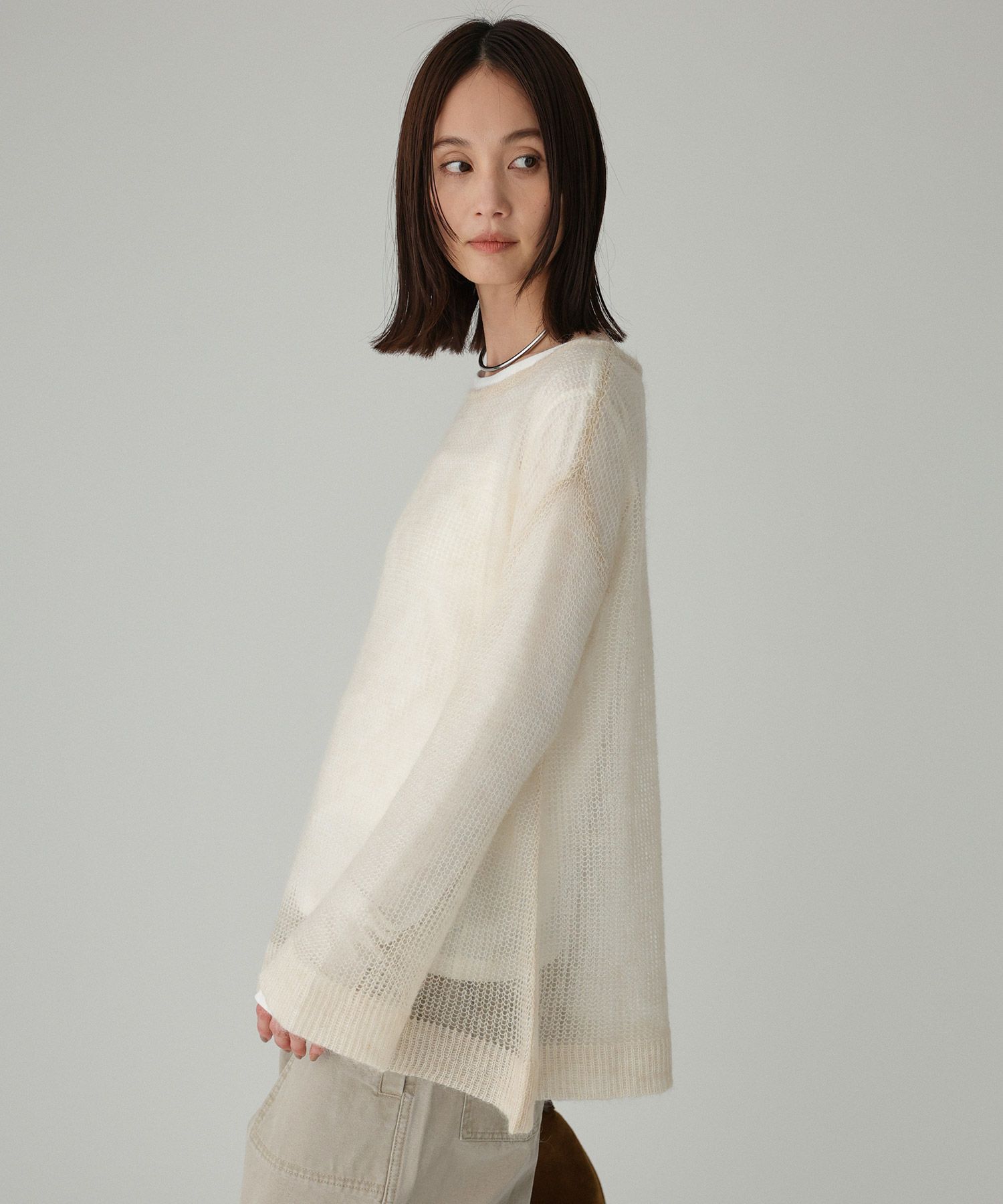 BABYLONE「フレアシルエットプルオーバー」|ニット・セーター|