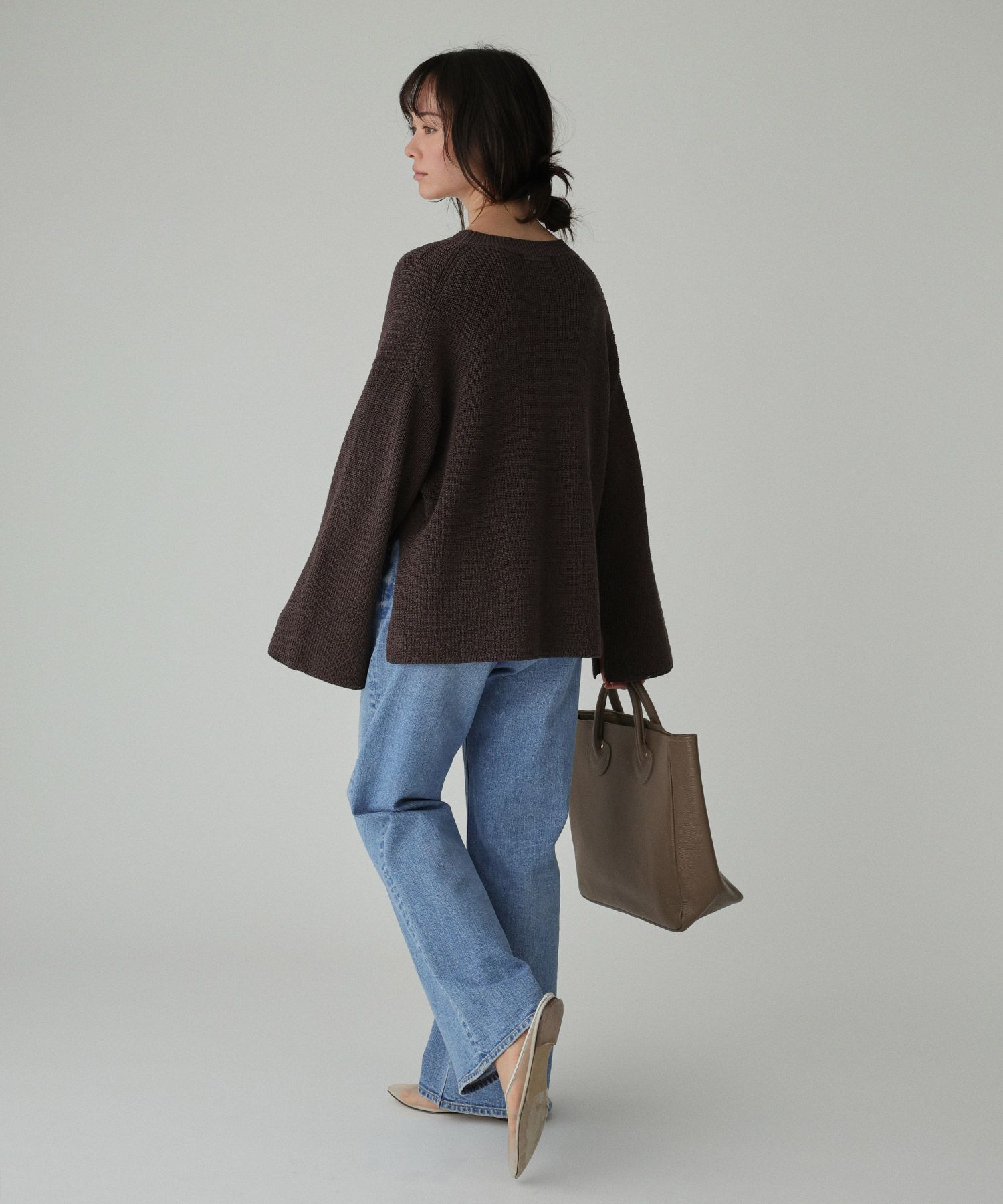 BABYLONE「カタアゼニットプルオーバー」|ニット・セーター|