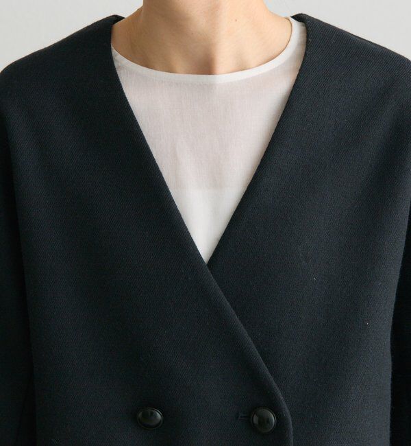  「ラペルレスジャケット」|テーラードジャケット|