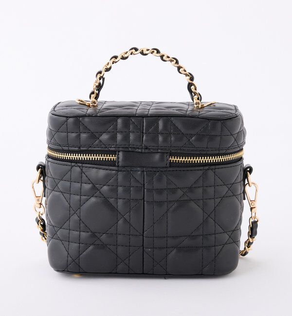  「チャーム付きキルティングバニティバッグ」|ショルダー・メッセンジャー|