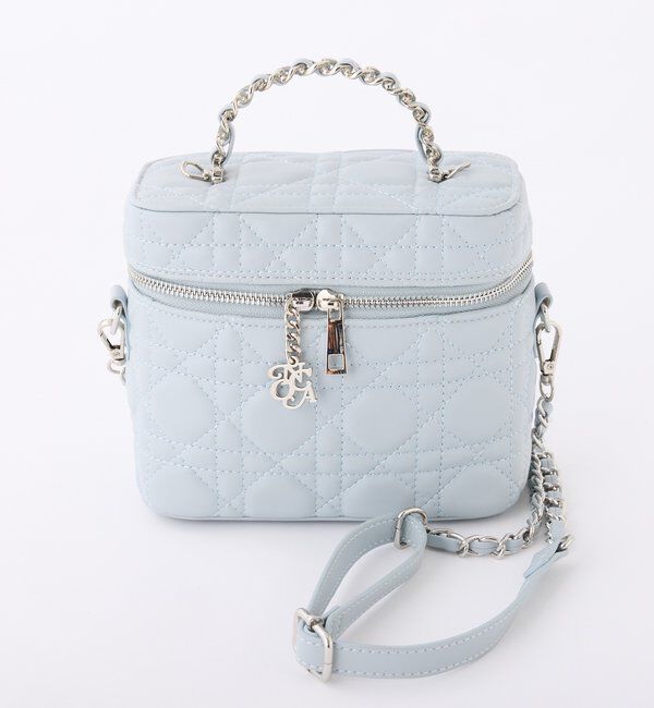  「チャーム付きキルティングバニティバッグ」|ショルダー・メッセンジャー|