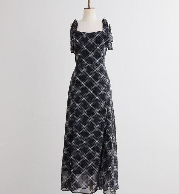  「【新色追加】着痩せ効果抜群/マイナス5キロ見えキャミワンピ」|ワンピース|