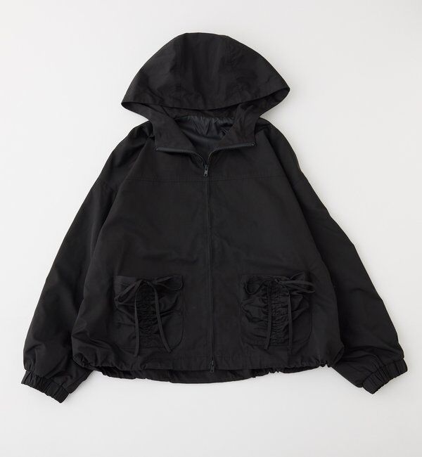  「ドロストリボンポケット付きマンパ」|ダウンベスト・ベスト|