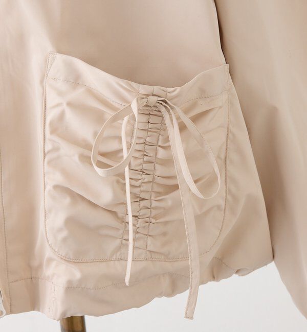  「ドロストリボンポケット付きマンパ」|ダウンベスト・ベスト|