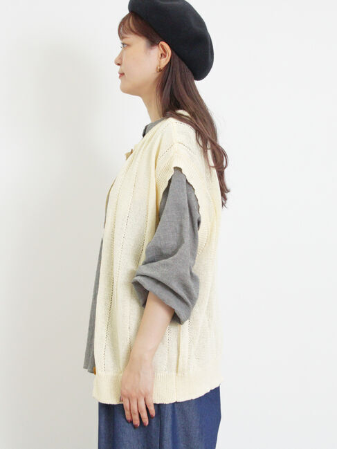 Samansa Mos2「テープヤーン前後2WAYベスト」|ダウンベスト・ベスト|