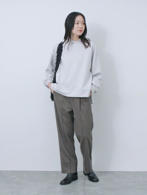 Samansa Mos2 blue「ダンボールパーカー」|Tシャツ・カットソー|