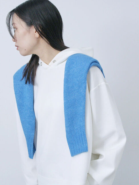 Samansa Mos2 blue「ダンボールパーカー」|Tシャツ・カットソー|