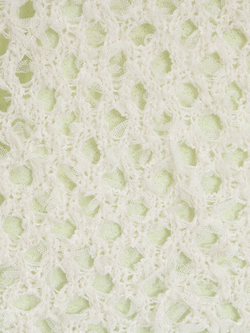 Samansa Mos2「透かし柄ニットビスチェ」|ダウンベスト・ベスト|