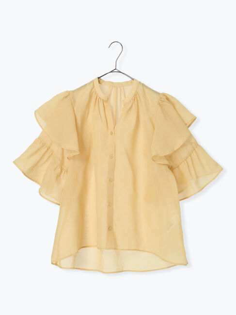 sm2rhythm「ボイルラッフルブラウス」|シャツ・ブラウス|