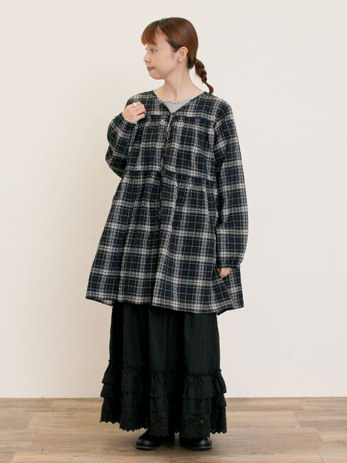 Samansa Mos2「◎サッカーチェックチュニック」|シャツ・ブラウス|