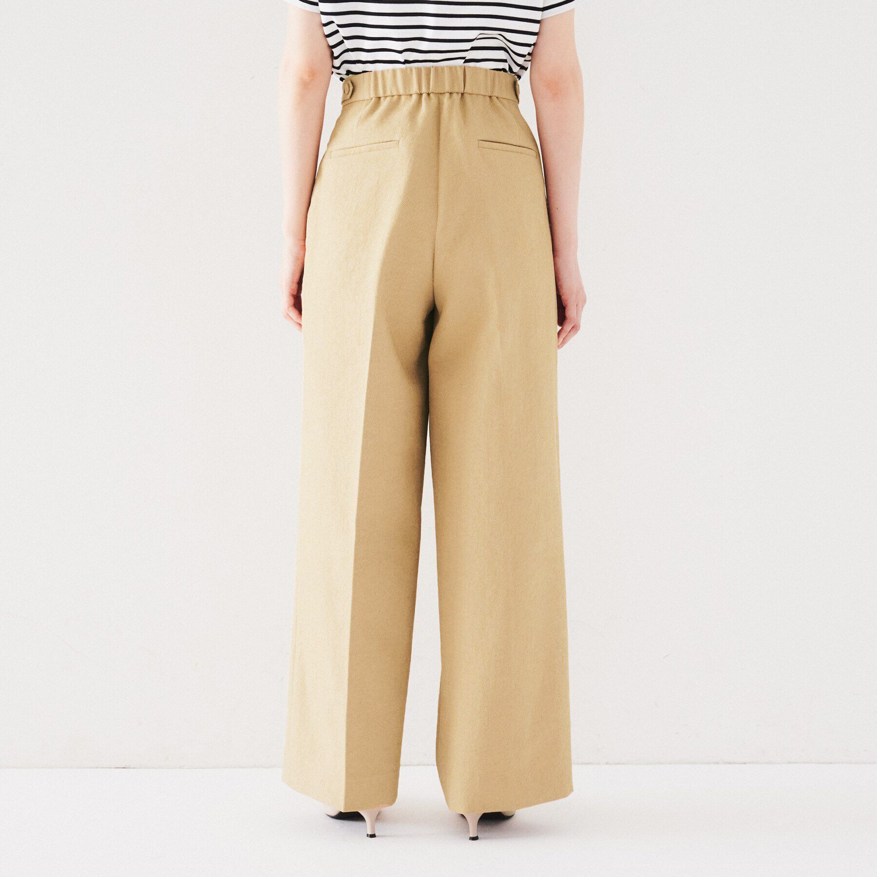 UNTITLED「【洗える/ドライタッチ】センタープレス ワイドパンツ」|その他|