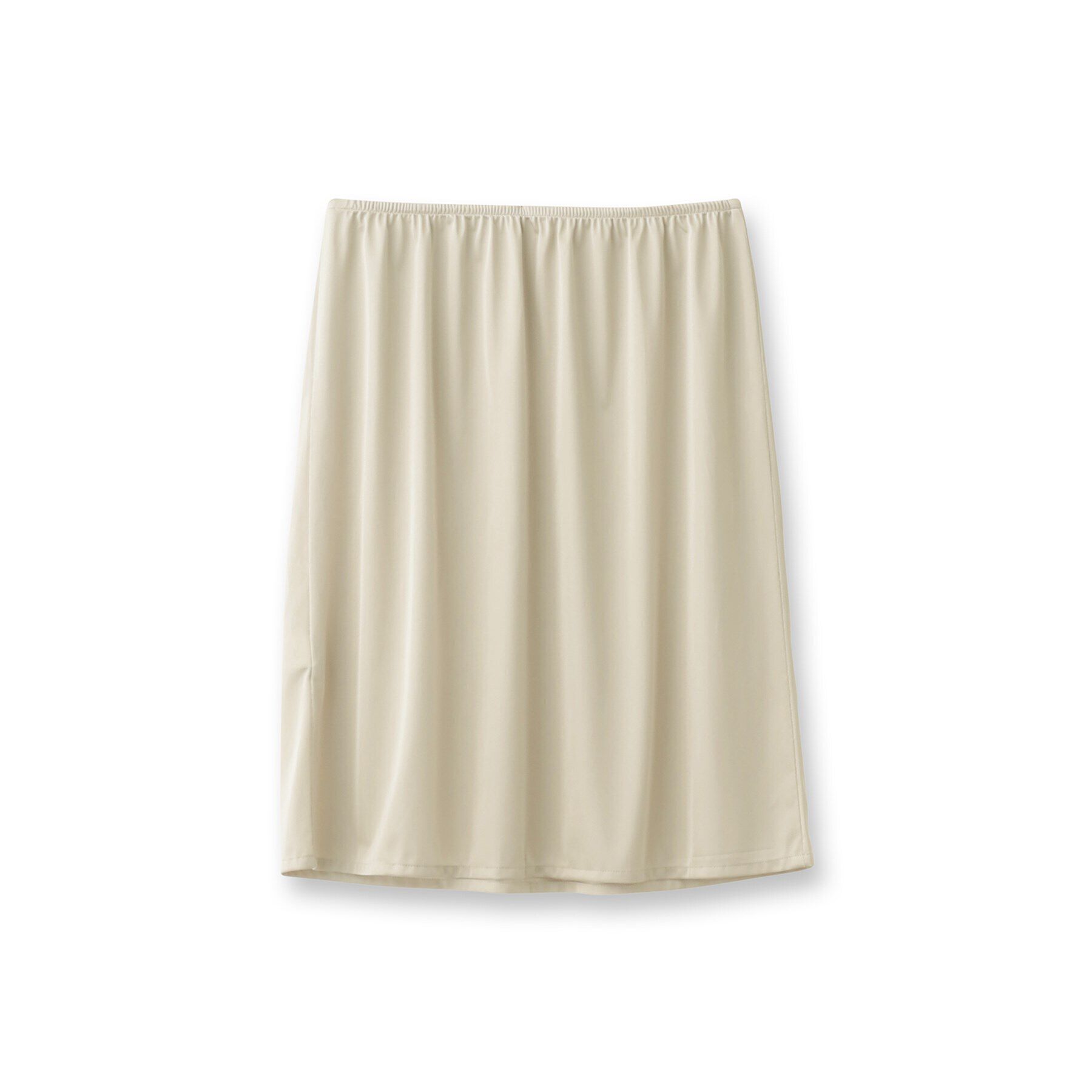 UNTITLED「【セットアップ可/ウエストゴム/パウダータッチ】シルキーキュプラ ロングスカート」|スカート|