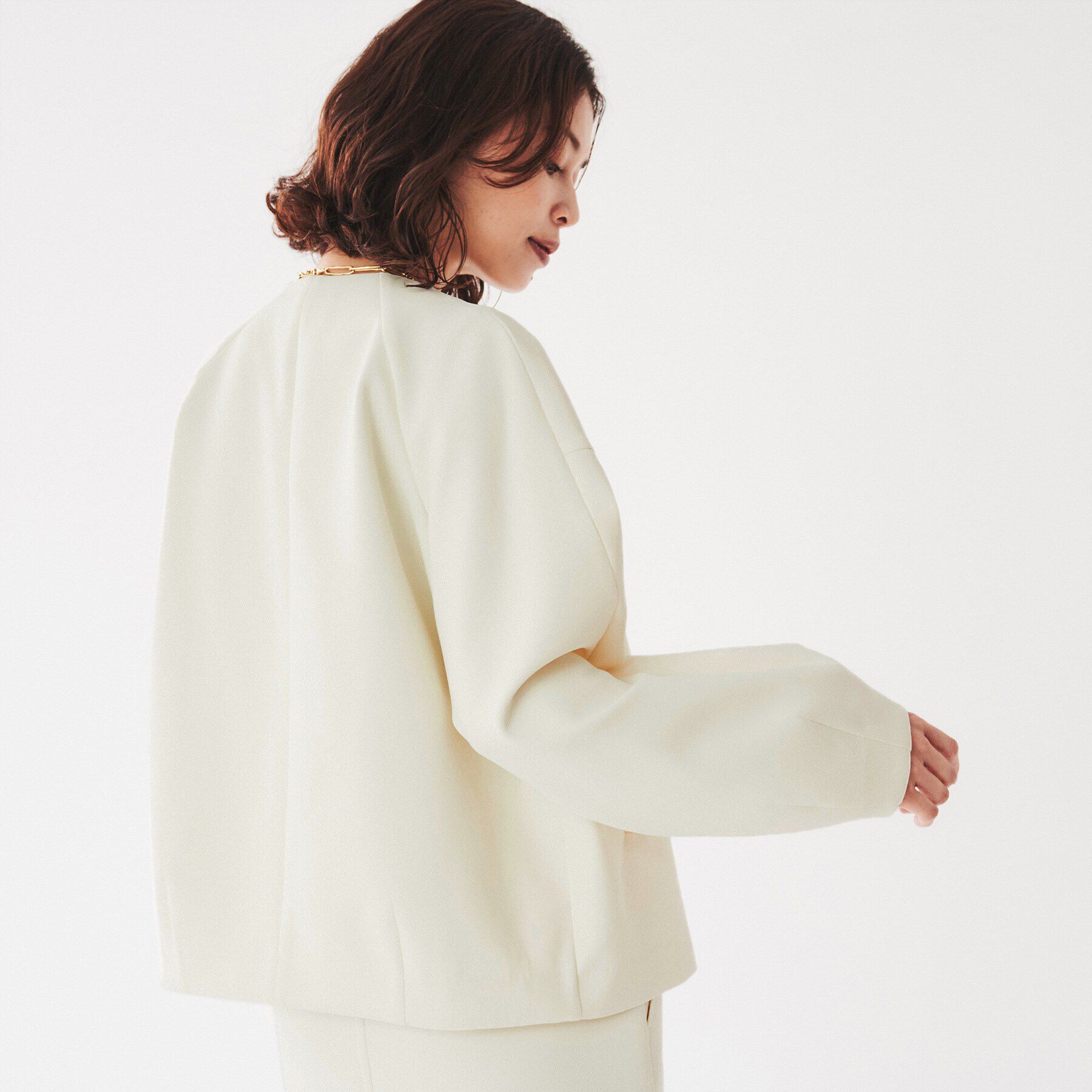 UNTITLED「【スポンディッシュ/セットアップ可能】ダンボールジャージ ブルゾン」|ブルゾン・スタジャン|