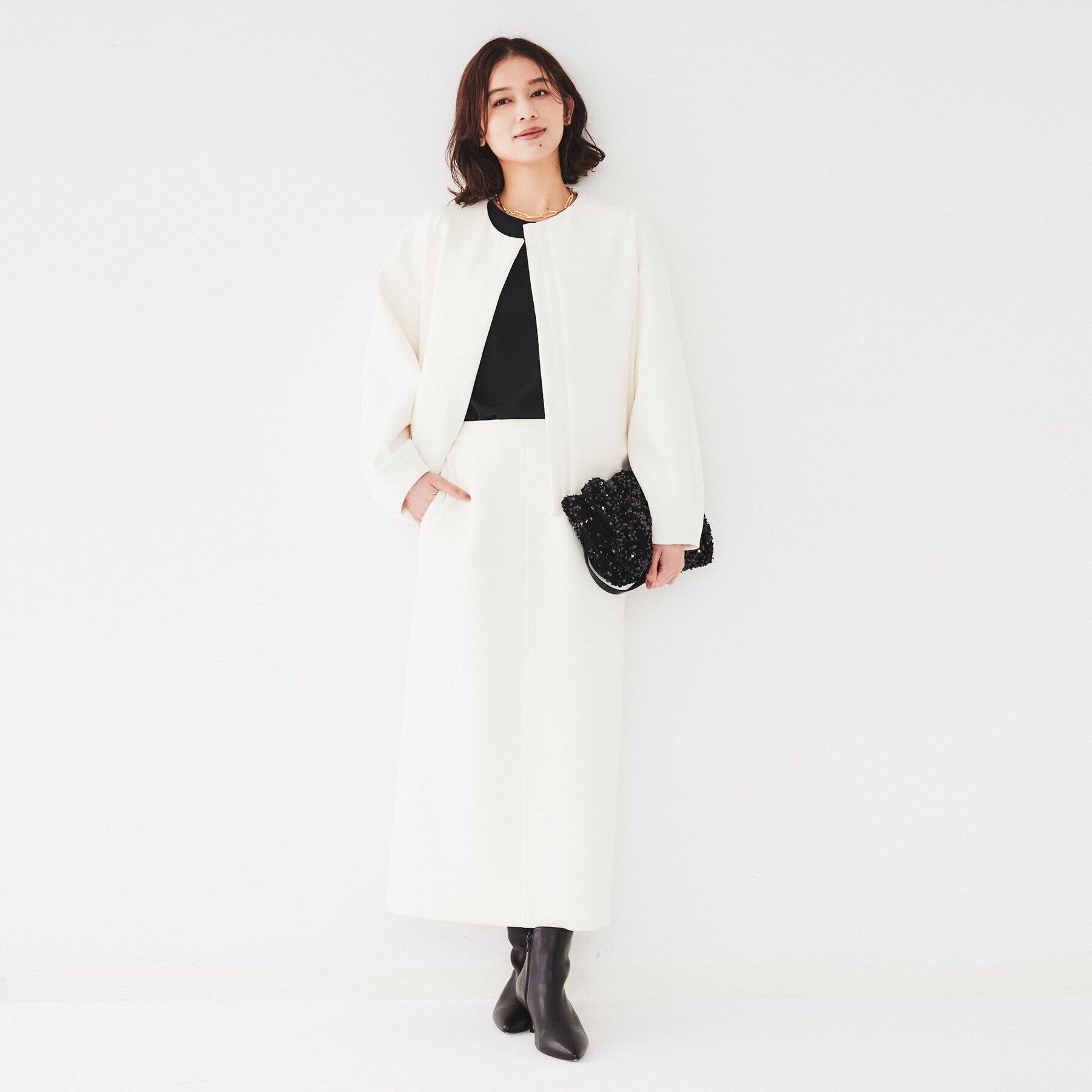 UNTITLED「【スポンディッシュ/セットアップ可能】ダンボールジャージ ブルゾン」|ブルゾン・スタジャン|