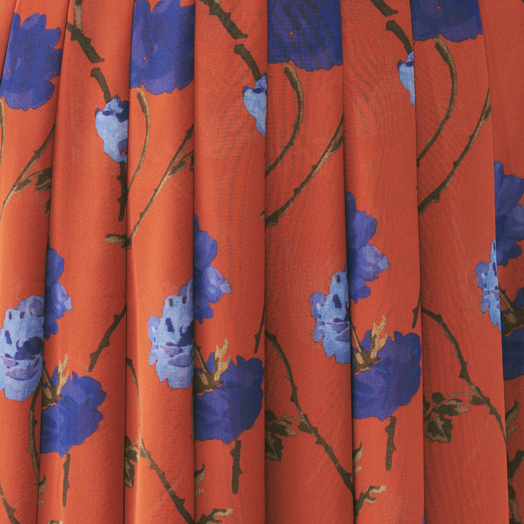 UNTITLED「【セットアップ可能/洗える/柄スカート】フラワーシフォンプリーツスカート」|スカート|