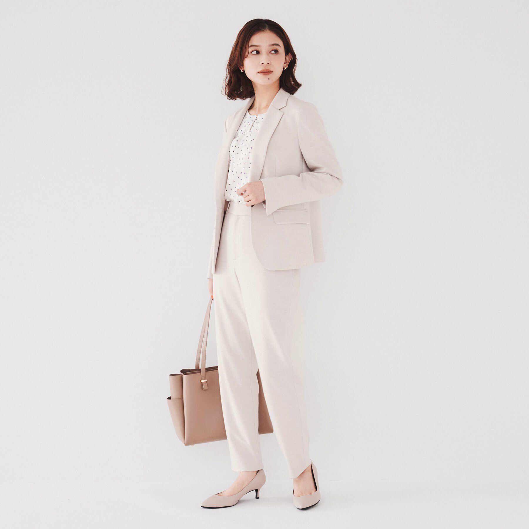 UNTITLED「【通勤スーツ】ウール混ジャージ テーラードジャケット」|テーラードジャケット|