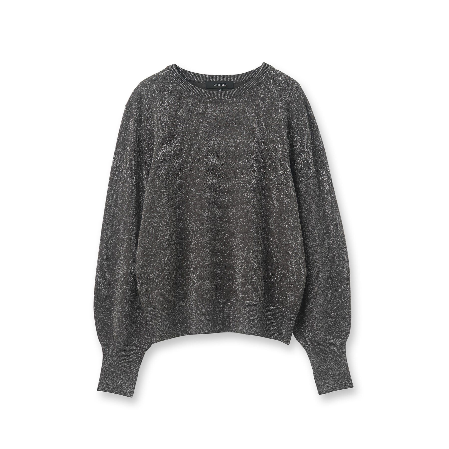 UNTITLED「【ラメ感/薄手/すっきり丈】ウールアクリル混 ラメプルオーバーニット」|ニット・セーター|