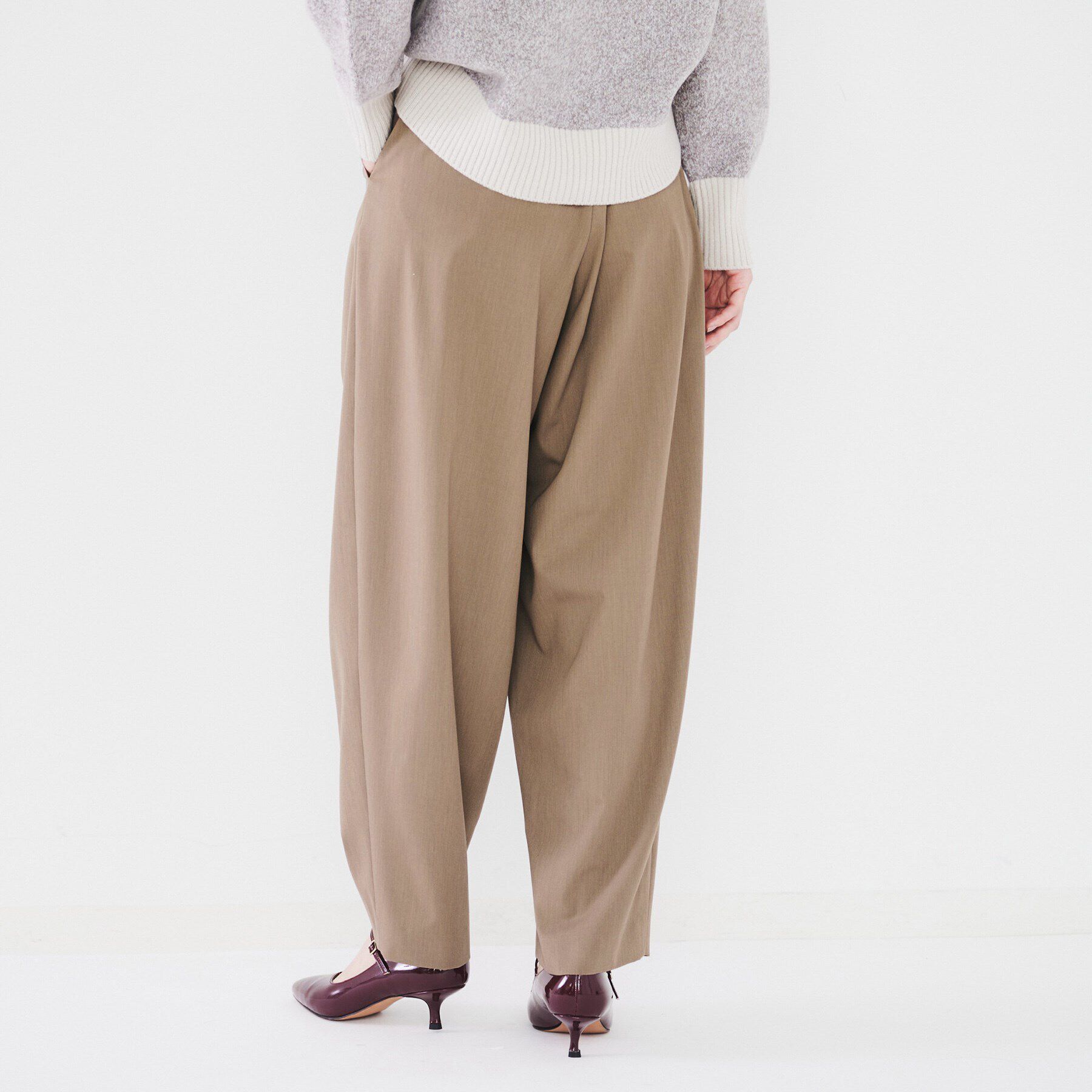 UNTITLED「【腰周りゆったり/日本製/洗える】2WAYストレッチカーブパンツ」|その他|