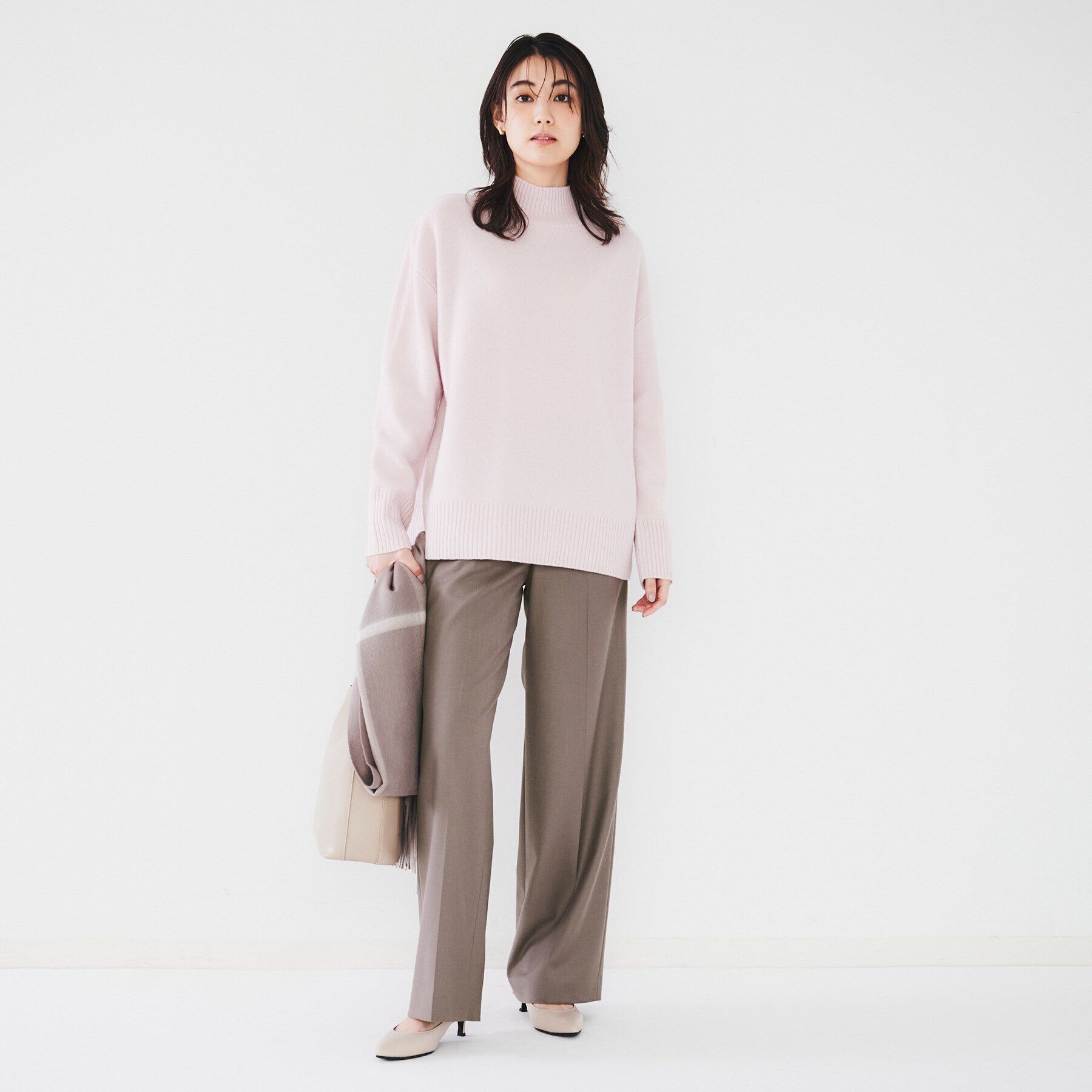 UNTITLED「【後ろウエストゴム/日本製/センタープレス】ミルドワイドパンツ」|その他|