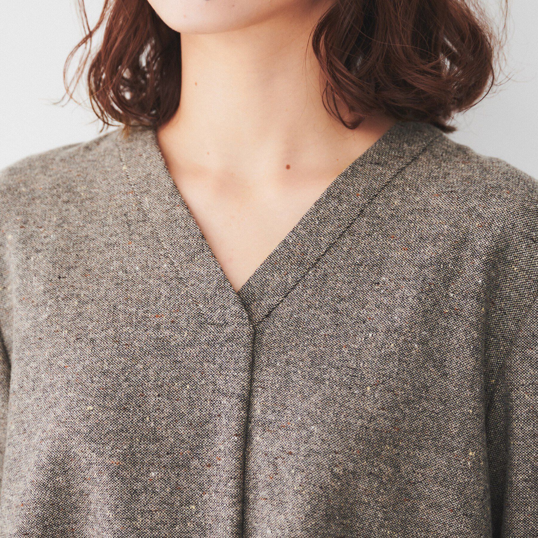 UNTITLED「【ポケット付/きれいめ】ネップツイード Aラインワンピース」|ワンピース|