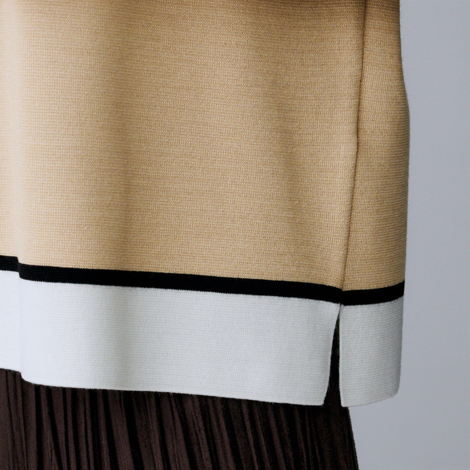 UNTITLED「【アンサンブル可/洗える】ウールミラノリブニット」|ニット・セーター|