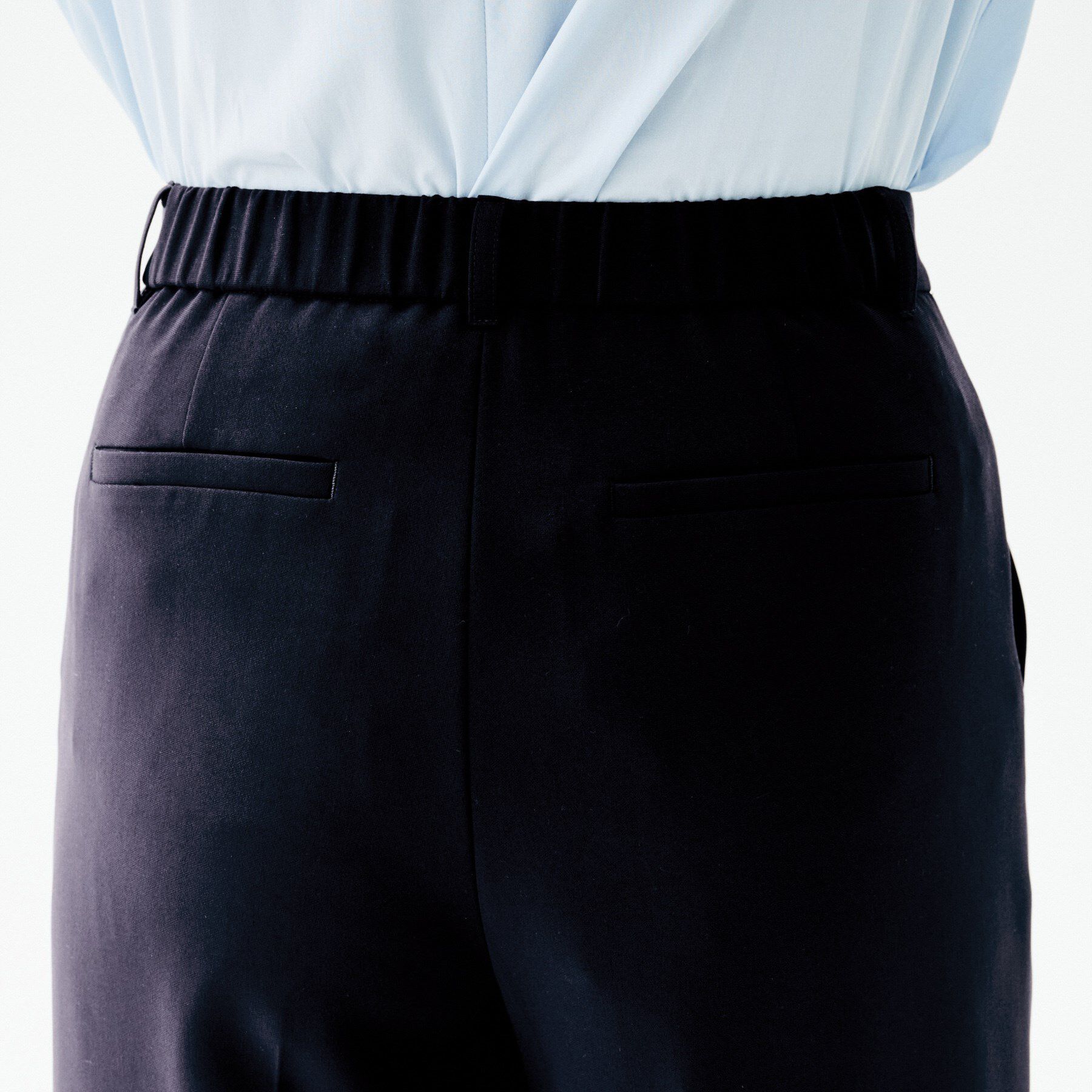 UNTITLED「【洗えるスーツ/ストレッチ性/後ろウエストゴム】ワイドパンツ」|その他|