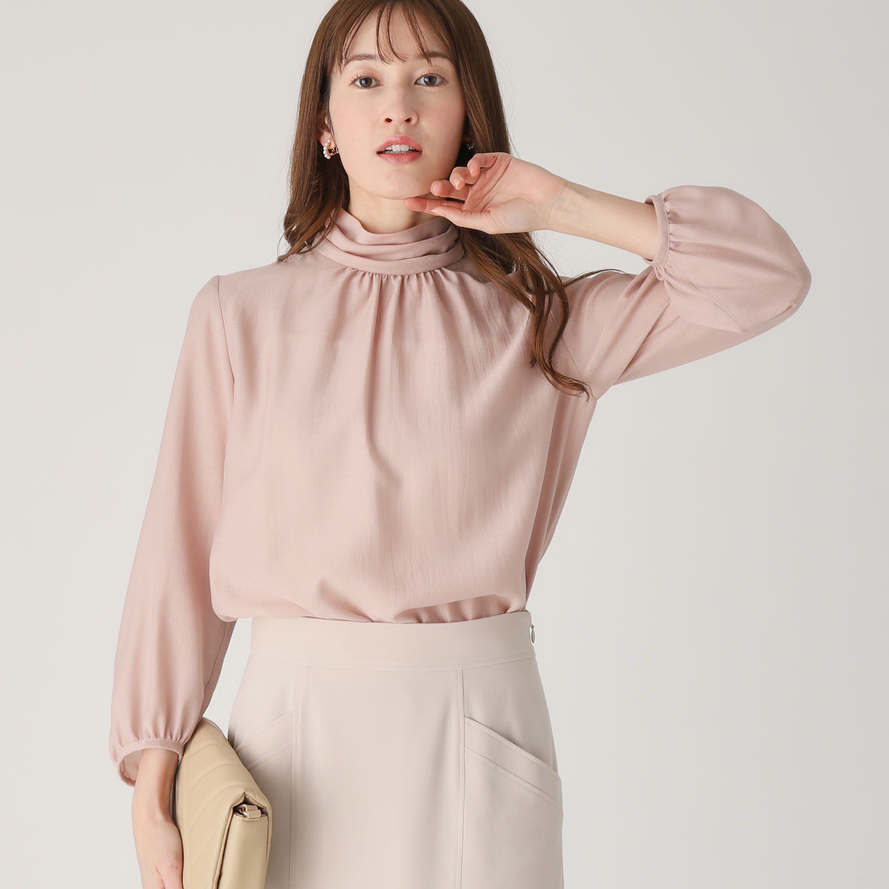 COUP DE CHANCE「【洗える／日本製】ねじりデザインブラウス」|シャツ・ブラウス|