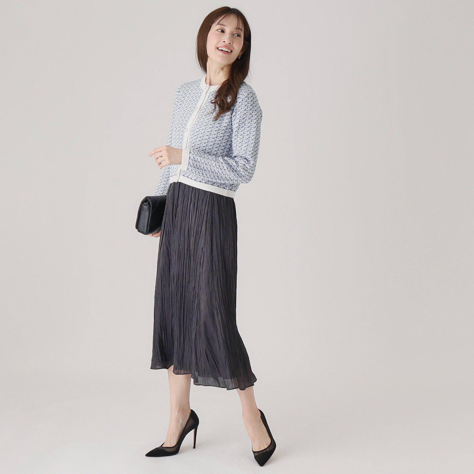 COUP DE CHANCE「【洗える／日本製／ウエストゴム】ランダムプリーツスカート」|スカート|