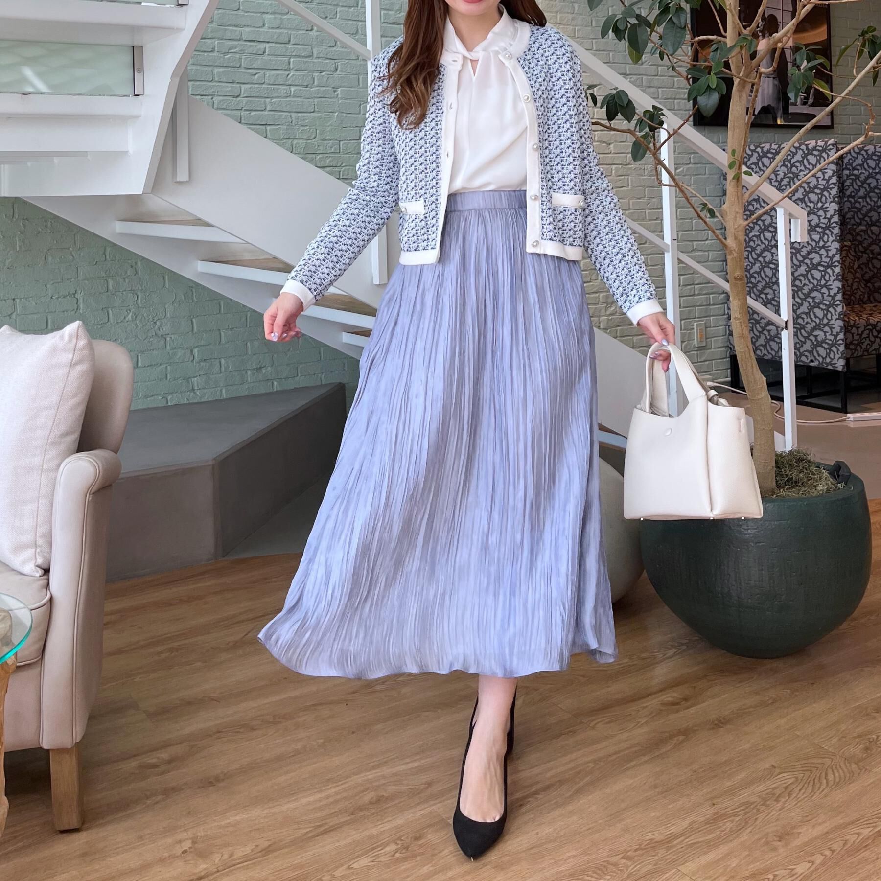 COUP DE CHANCE「【洗える／日本製／ウエストゴム】ランダムプリーツスカート」|スカート|