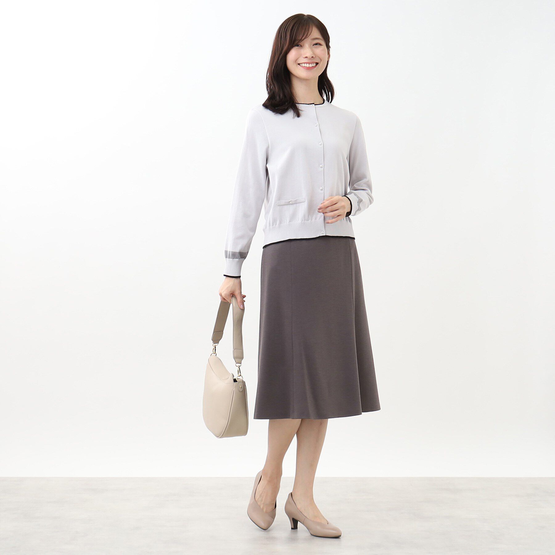 Reflect「【匠シリーズ／手洗い可／すっきり細見え】ソフトフレアスカート」|スカート|