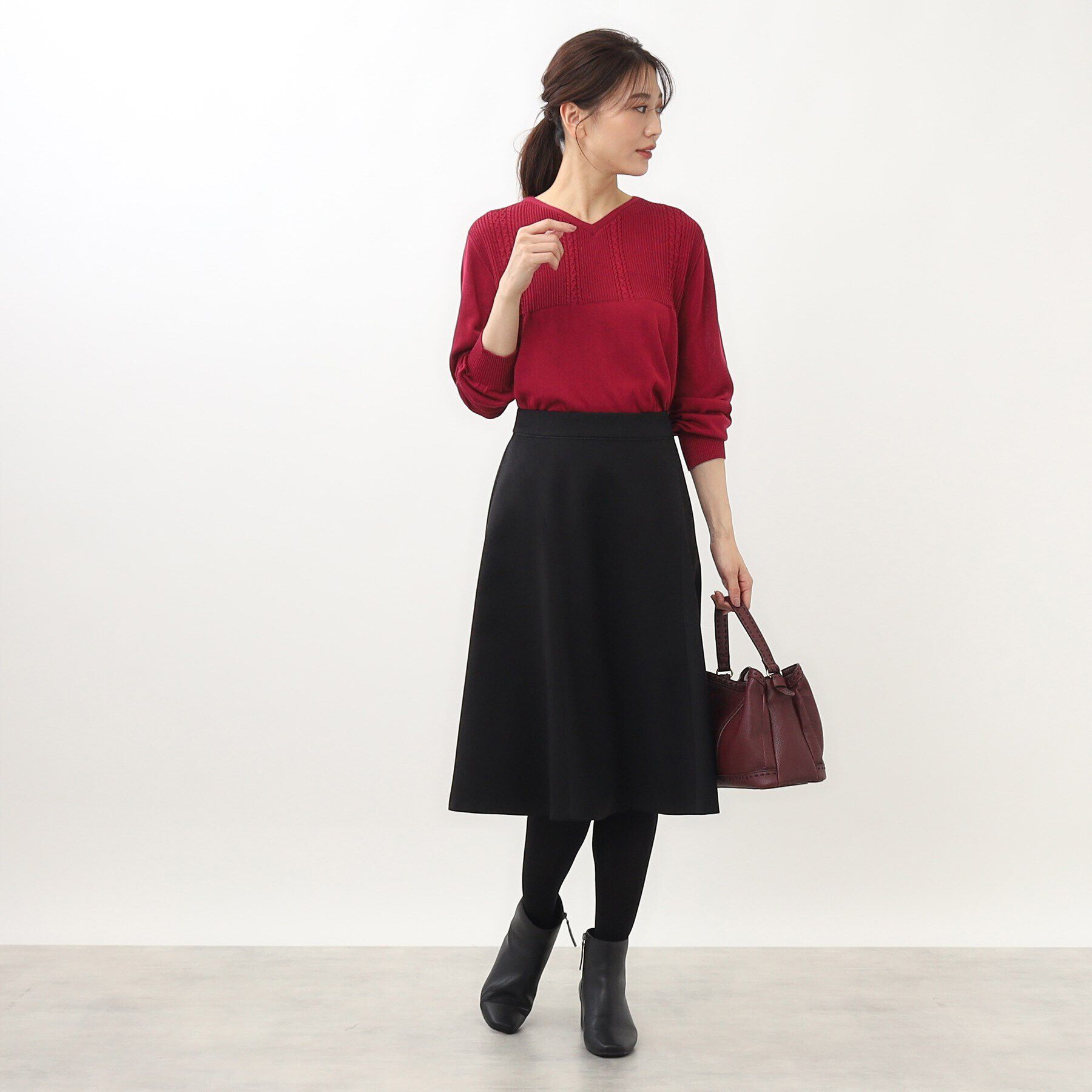 Reflect「【WEB限定カラーあり／洗える】薄手ホールガーメント（R）ニット」|ニット・セーター|